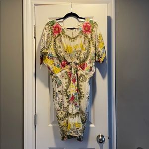 Silky Dress With Colorful Pattern